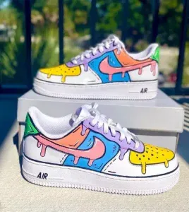 Triple blue light custom Air Force 1 low color design