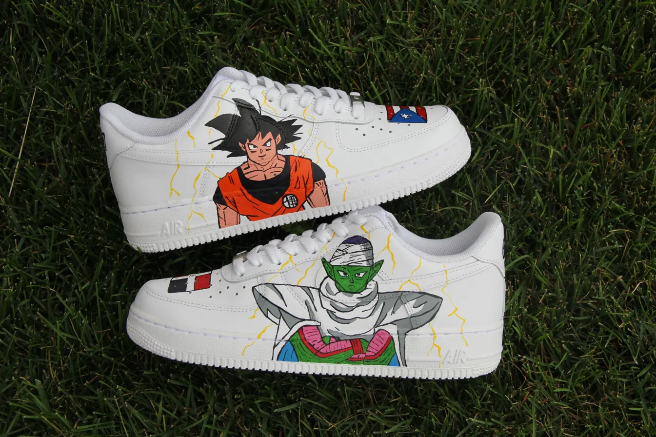 Custom Air Force 1 royalblackcolorblockhand-painted