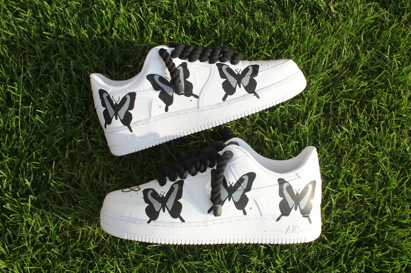 Custom Air Force 1 brownluxurymonogramhand-painted
