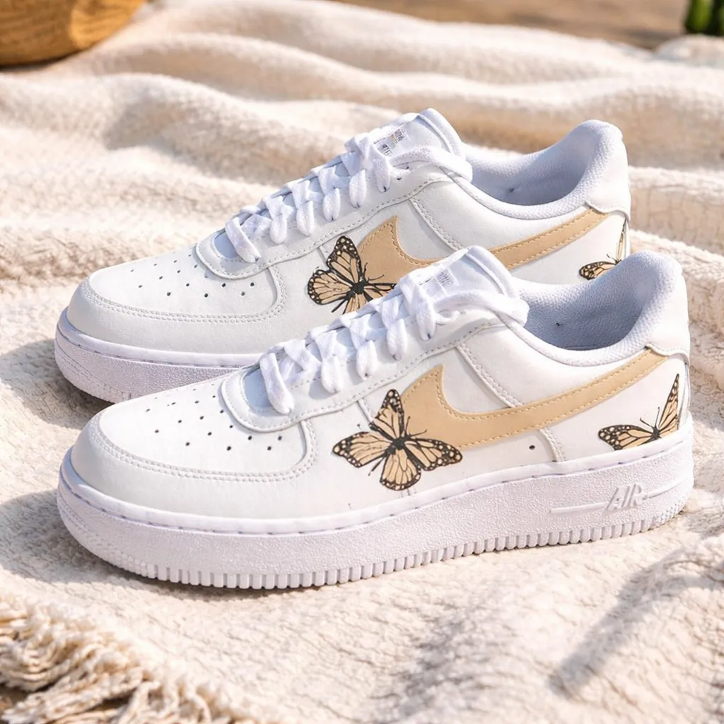 Custom Air Force 1 pasteldripcolorblockhand-painted