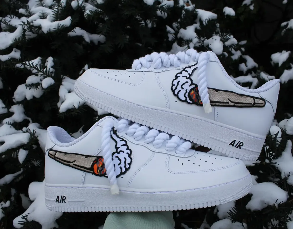 GG Monogram — custom hand-painted sneaker