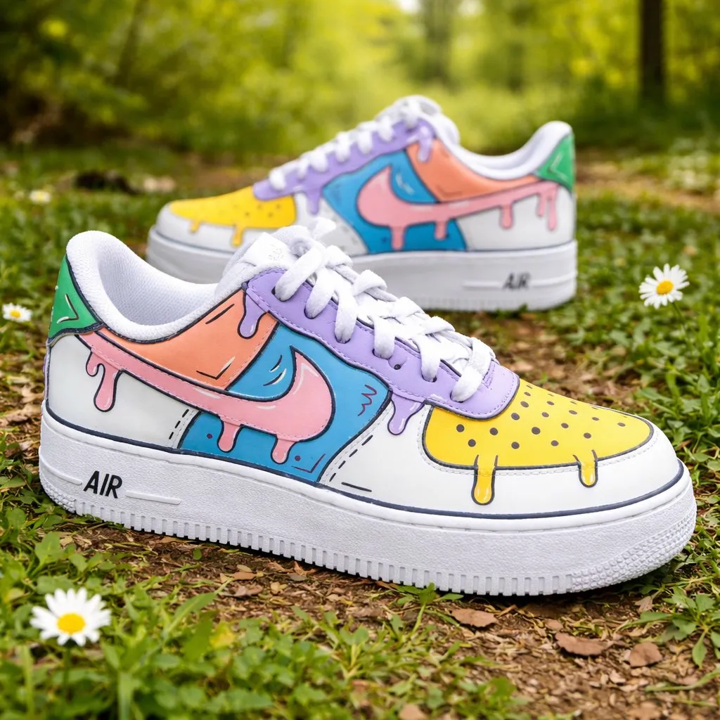 Custom Air Force 1 bridalrhinestonedatecustomhand-painted
