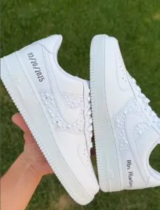 Custom Air Force 1 blackrainbowheeldetailhand-painted