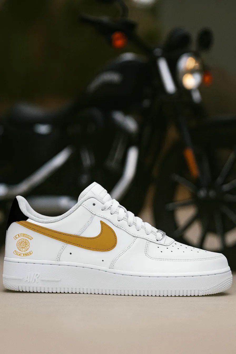 Custom Air Force 1 multicolorconfettiswooshhand-painted