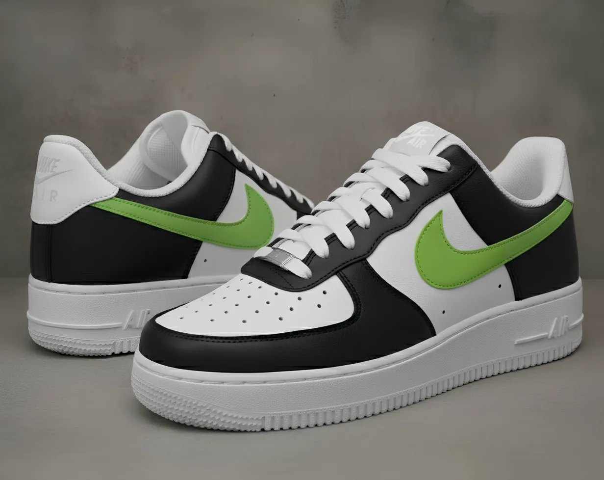 Custom Air Force 1 rainbowgradientpanelshand-painted