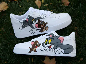 Custom Air Force 1s for kids SpongeBob design