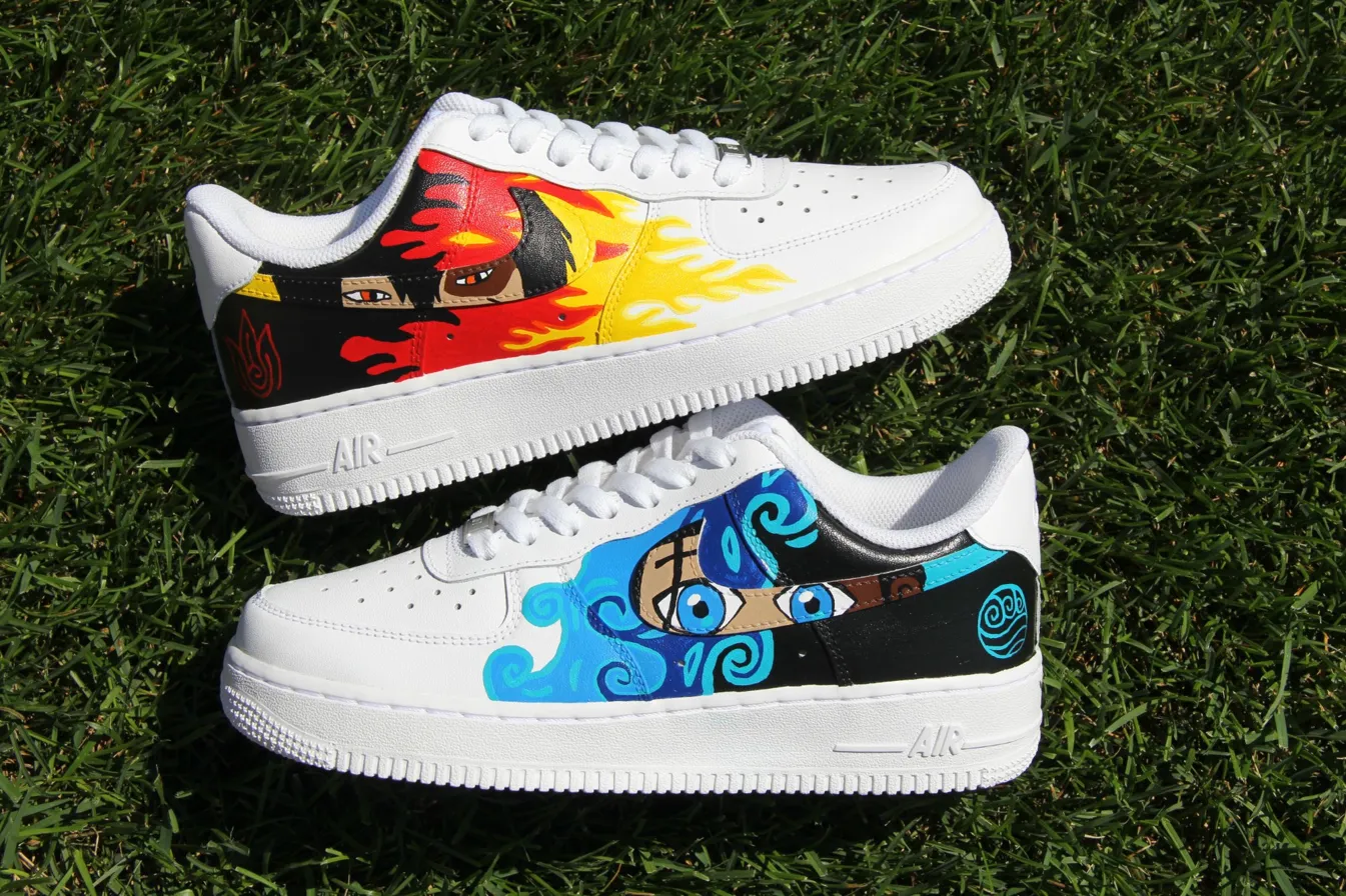 Custom Air Force 1 pinkcartoondonutdriphand-painted
