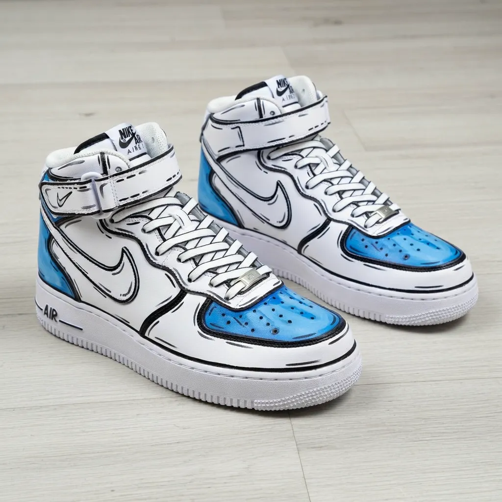 Custom Air Force 1 yellowspongebobcartoonhand-painted