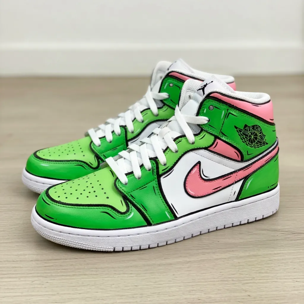 Custom Air Force 1 vintagecartooncomichand-painted