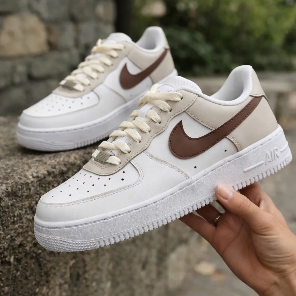 Custom Air Force 1 greenyellowlakecolorblockhand-painted