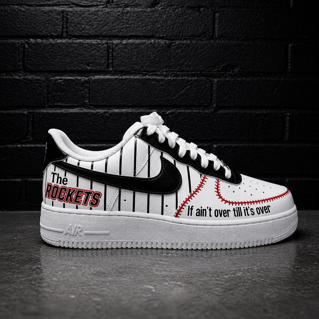 Custom Air Force 1 white grey clean color block hand-painted corporate sneaker