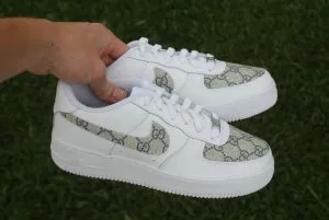 Chrome metallic custom Air Force 1 silver
