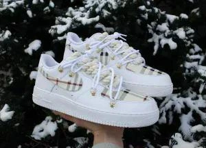 Burberry Plaid — Soft — custom hand-painted sneaker by StyleReels