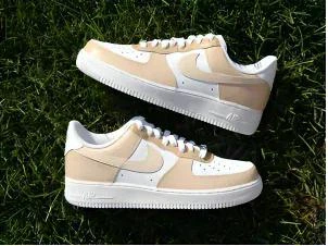Beige & Tan — custom hand-painted sneaker by StyleReels