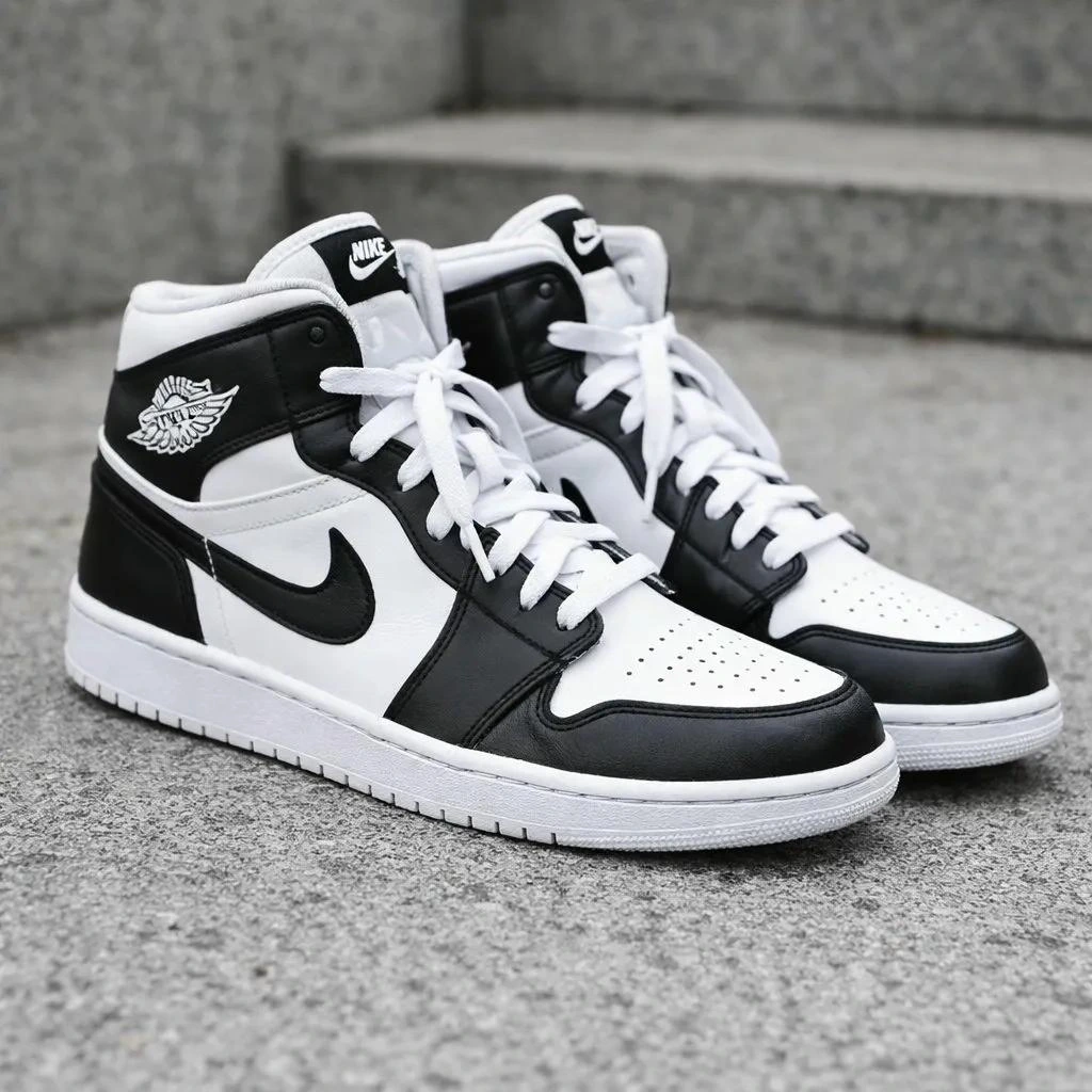 Jordan 1 High — Panda — custom hand-painted sneaker by StyleReels
