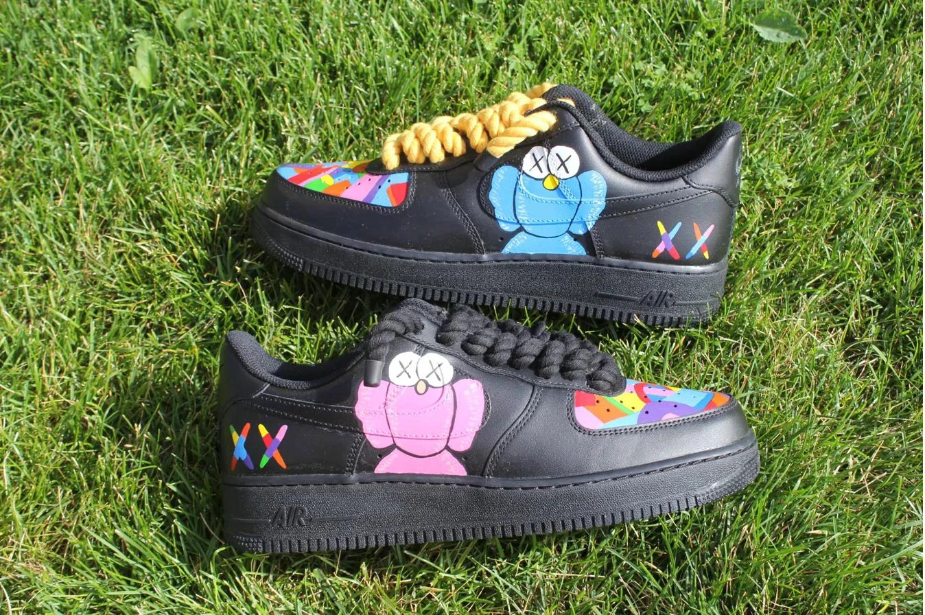 KAWS Bear Art — custom hand-painted sneaker by StyleReels