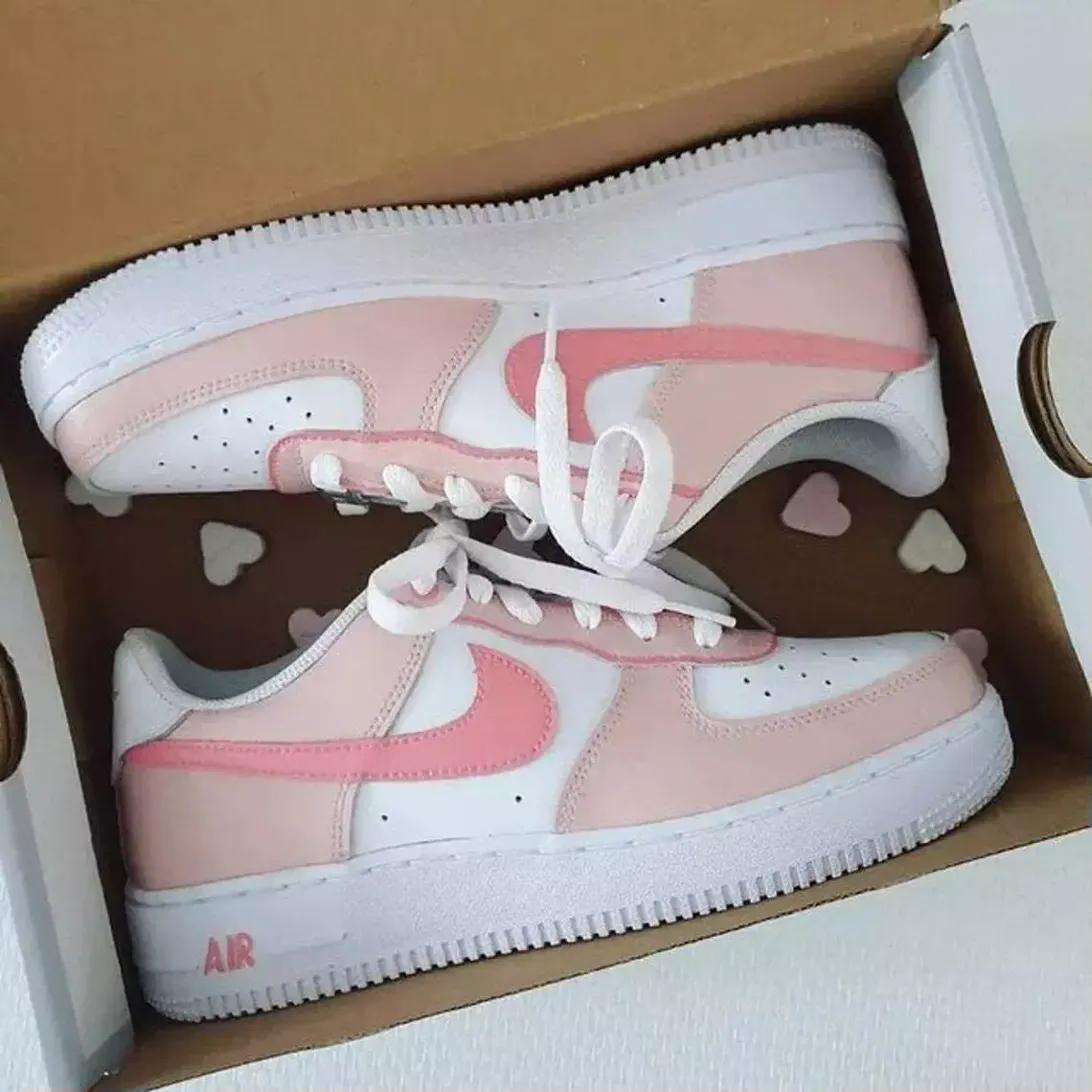 Blush Heart & Lace — custom hand-painted sneaker by StyleReels