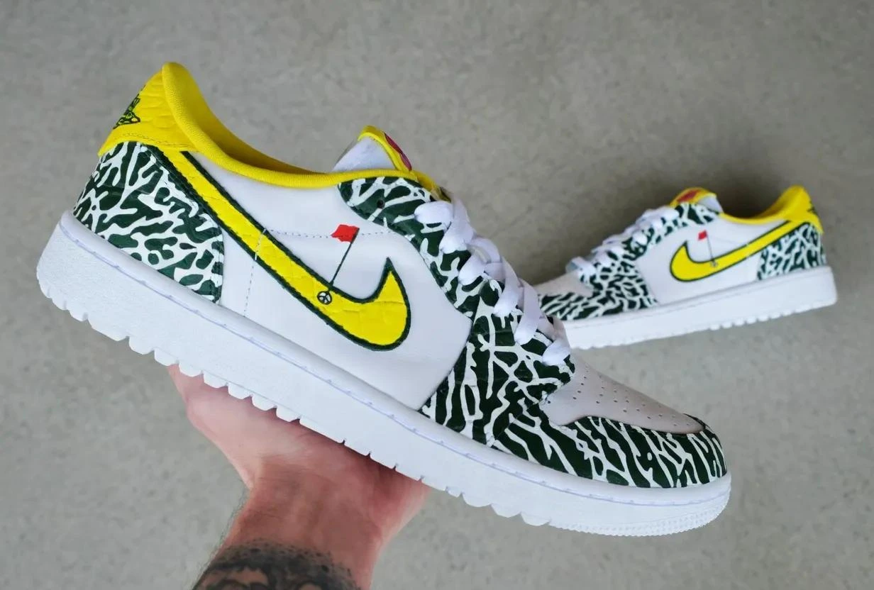 custom air force 1 graypatterndetailhand-painted sneaker hand-painted sneaker