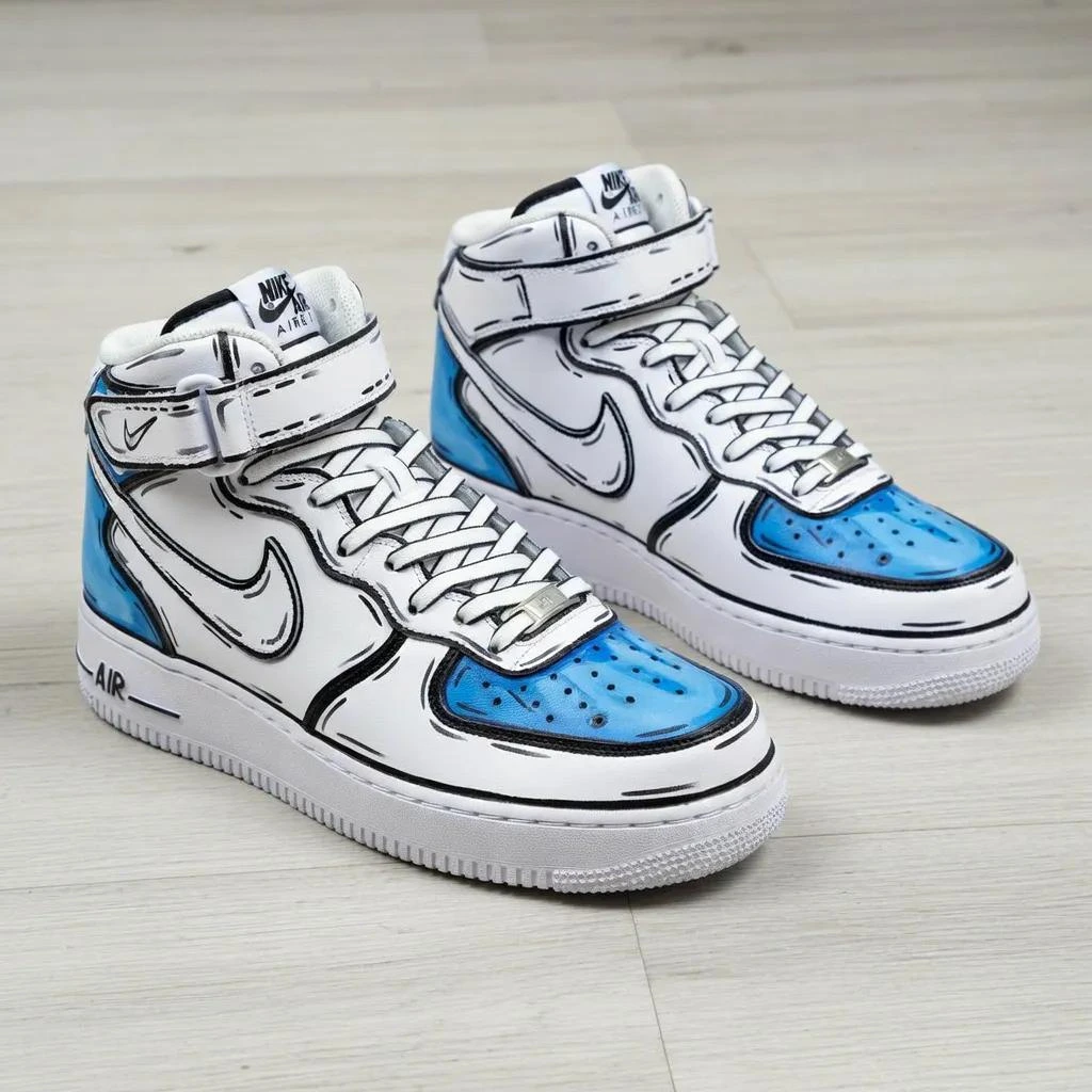 Grey Silver Two-Tone — custom hand-painted sneaker by StyleReels