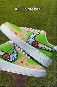 Cartoon Graphic Art — custom hand-painted sneaker by StyleReels