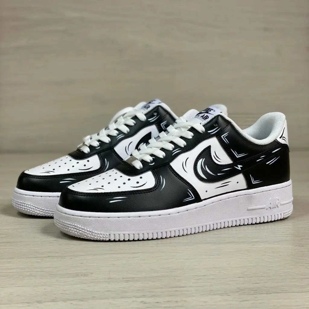 custom air force 1 mintgraypatterndetailhand-painted sneaker hand-painted sneaker
