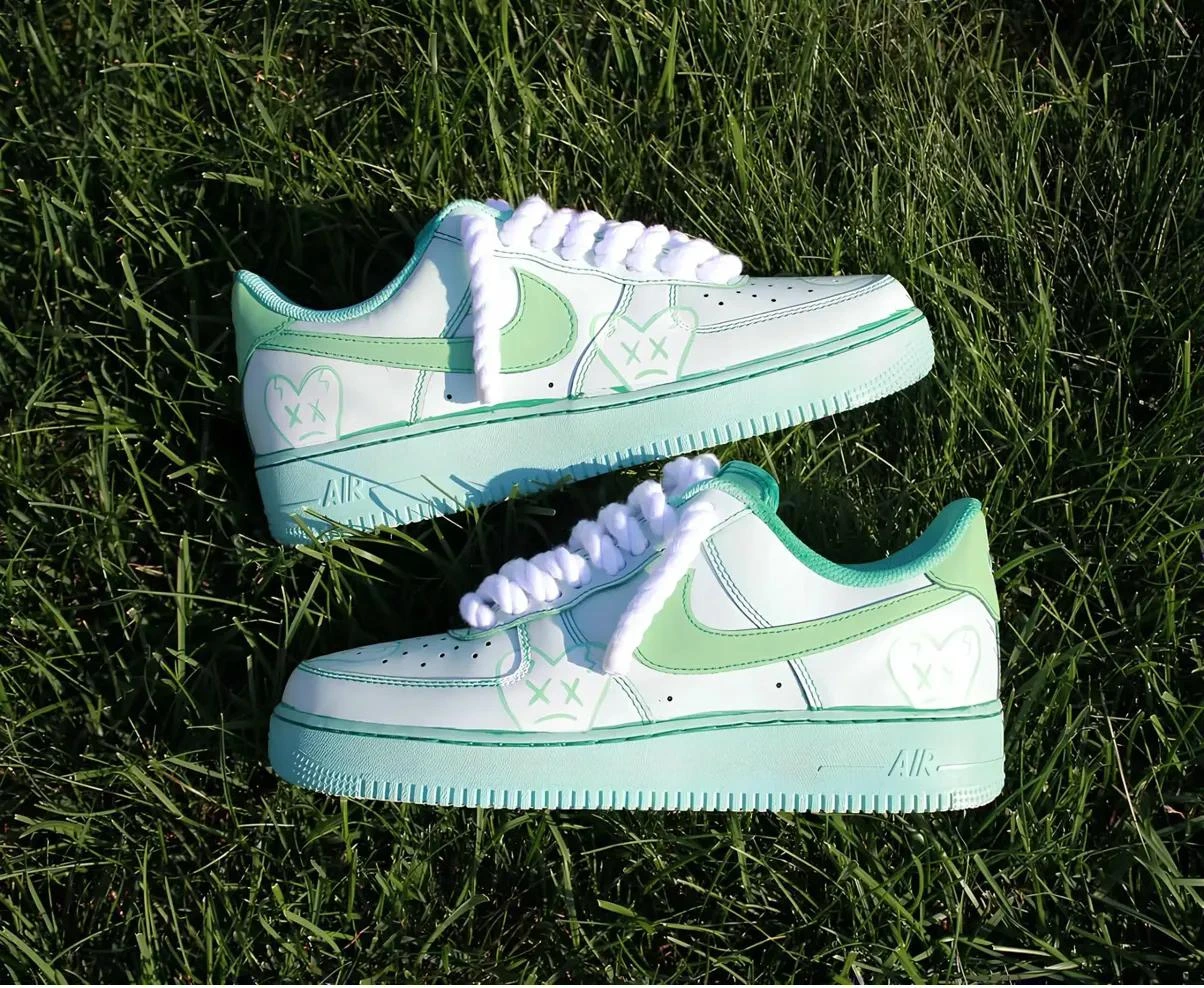 Mint & Sage Pastel — custom hand-painted sneaker by StyleReels