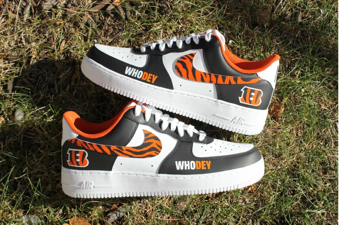 Bengals WHODEY — custom hand-painted sneaker by StyleReels
