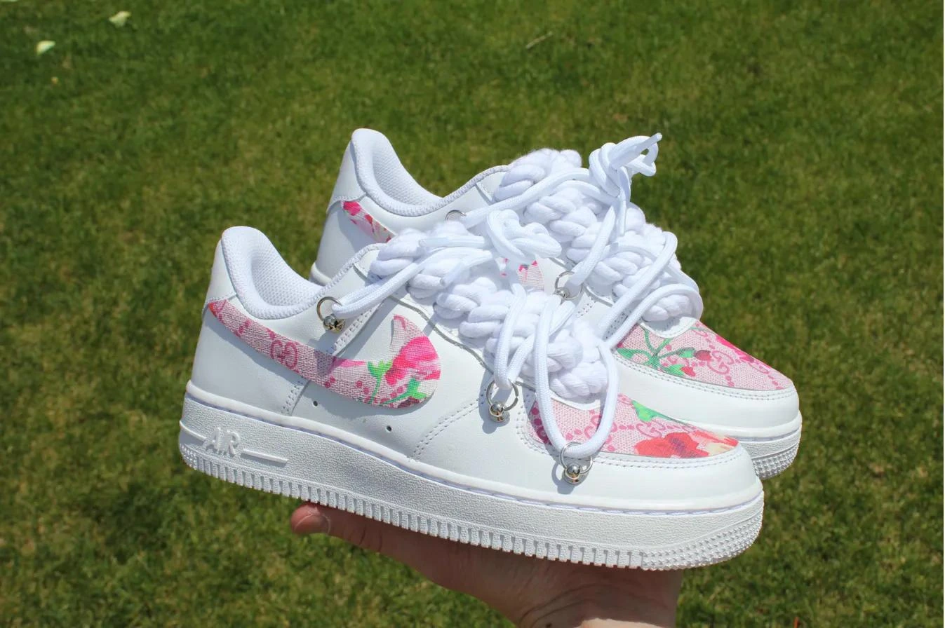 Gucci-Style Floral — custom hand-painted sneaker by StyleReels