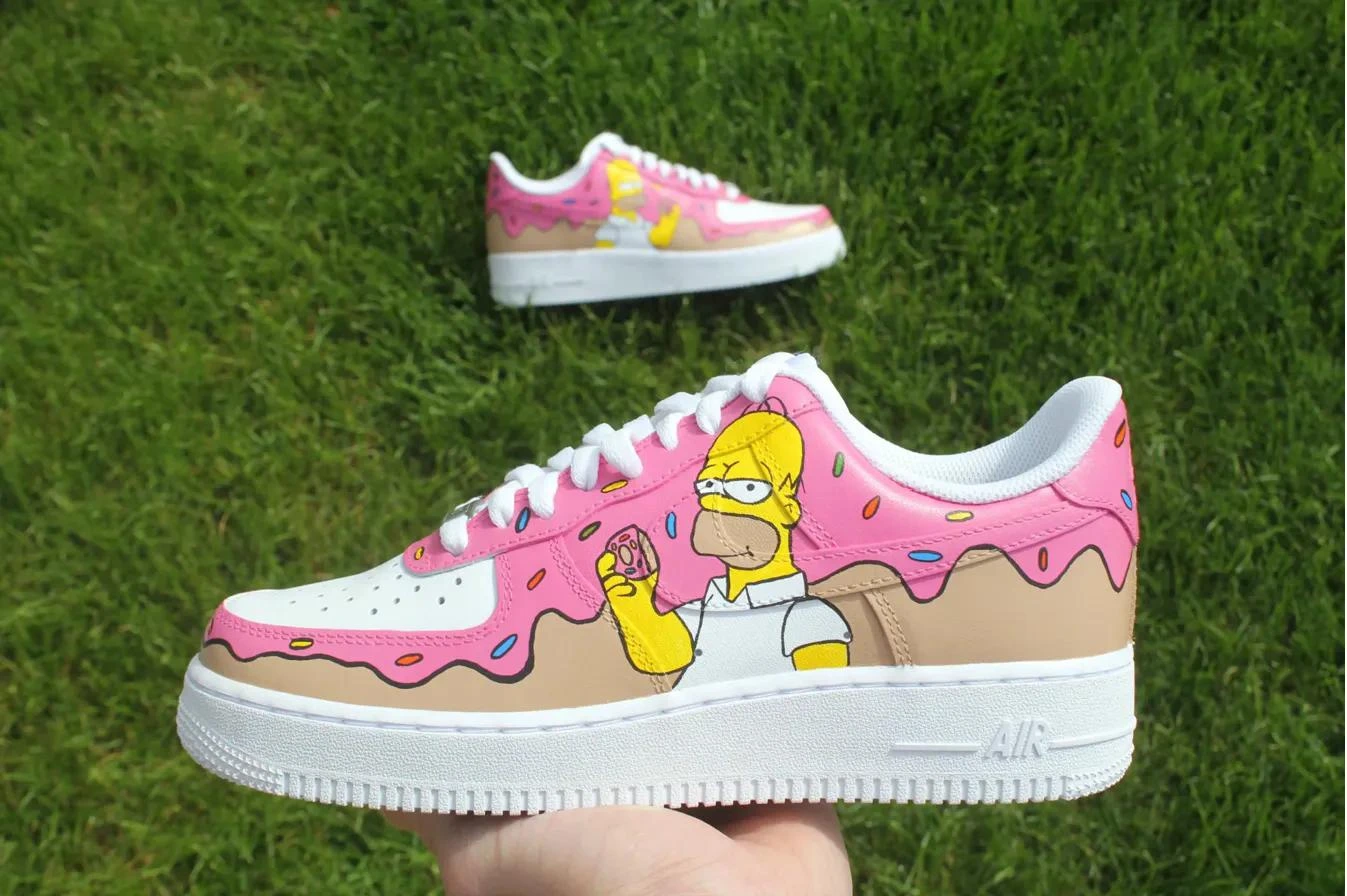 Donut Drip Cartoon — custom hand-painted sneaker by StyleReels