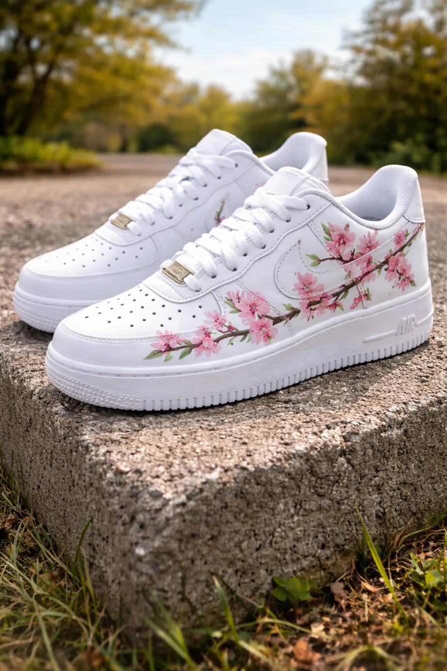 Purple & Tan Art — custom hand-painted sneaker by StyleReels