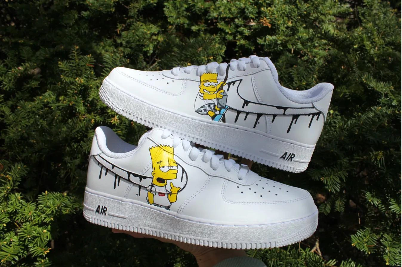 Simpsons — Bart — custom hand-painted sneaker by StyleReels