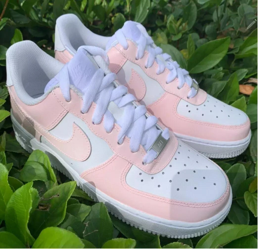 Soft Pink Pastel — custom hand-painted sneaker by StyleReels
