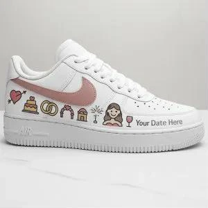 Wedding Family Icons — custom hand-painted sneaker by StyleReels