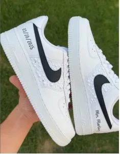 Mrs. Hartman — Custom Script — custom hand-painted sneaker by StyleReels