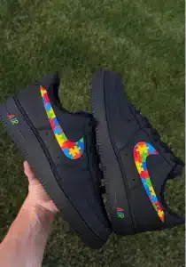 Custom Air Force 1 pinkheartsloveprinthand-painted