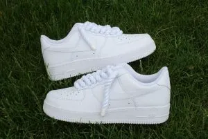 Custom Air Force 1 whiteblackswooshscriptcustomhand-painted
