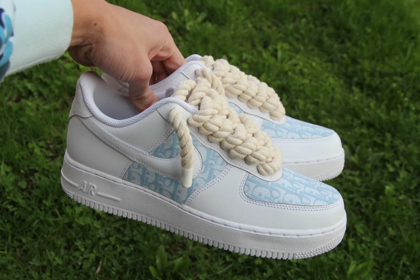 Custom Air Force 1 pinkheartsloveprinthand-painted
