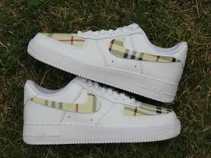 Custom Air Force 1 royalgoldcolorblockhand-painted