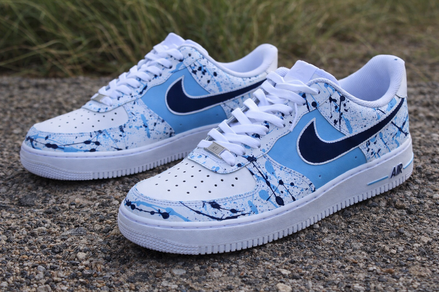 Custom Air Force 1 pasteldripcolorblockhand-painted