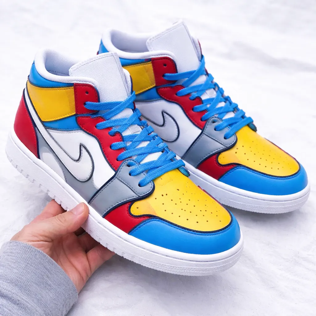 Custom Air Force 1 blushpinkheartlacehand-painted