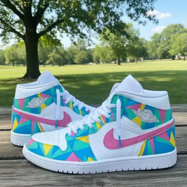 Custom Jordan 1 sneaker artist work