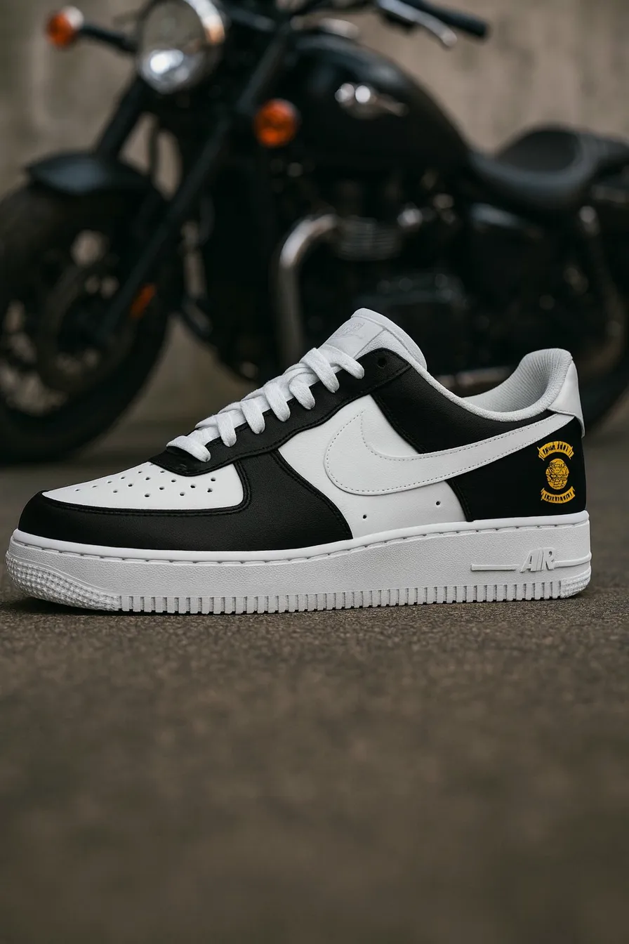 Motorcycle club AF1 unique club graphics custom painted