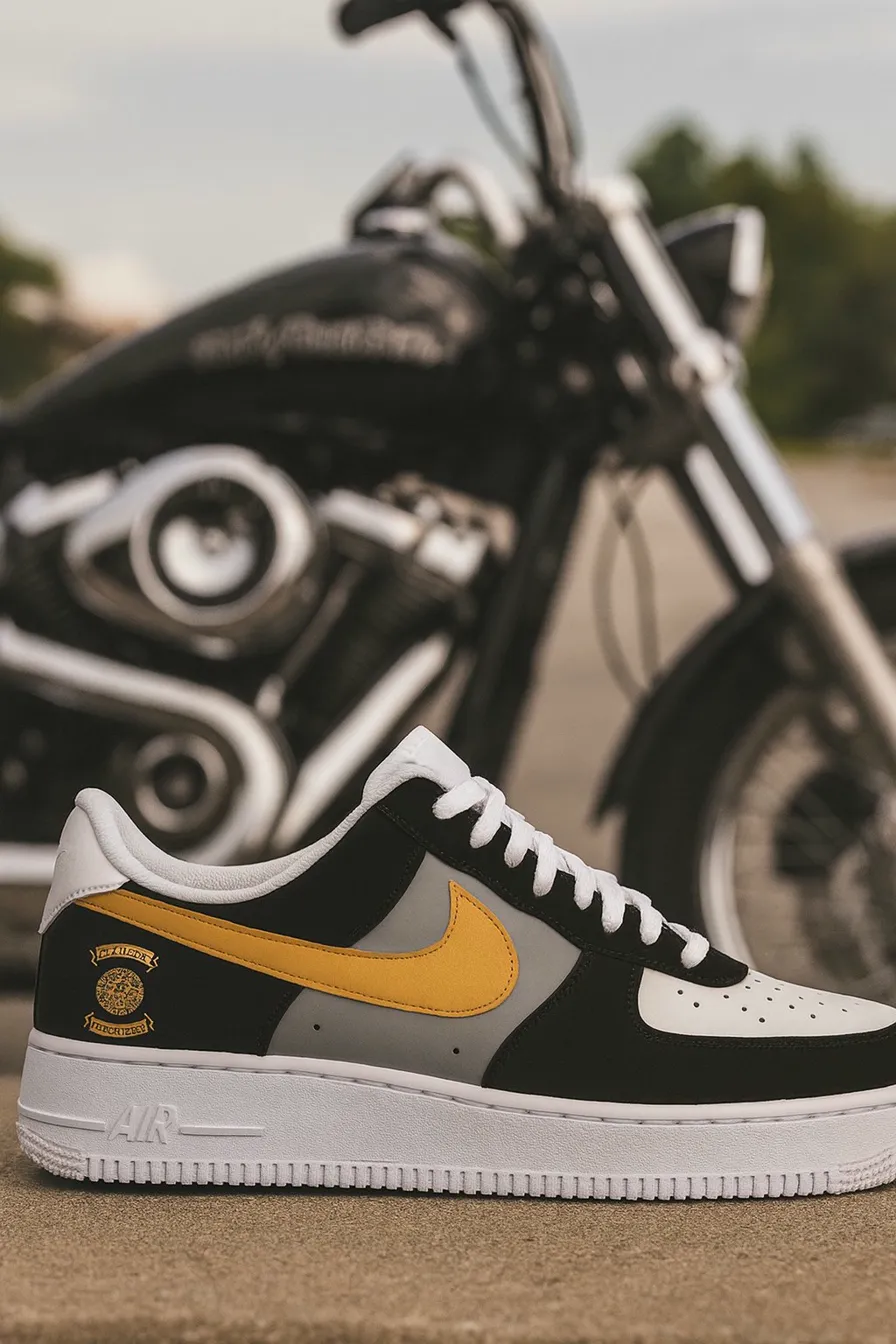 Custom MC AF1 — club symbol colors motorcycle chapter shoe