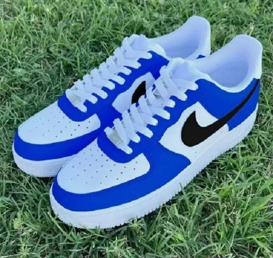 Custom Air Force 1 blackrainbowheeldetailhand-painted