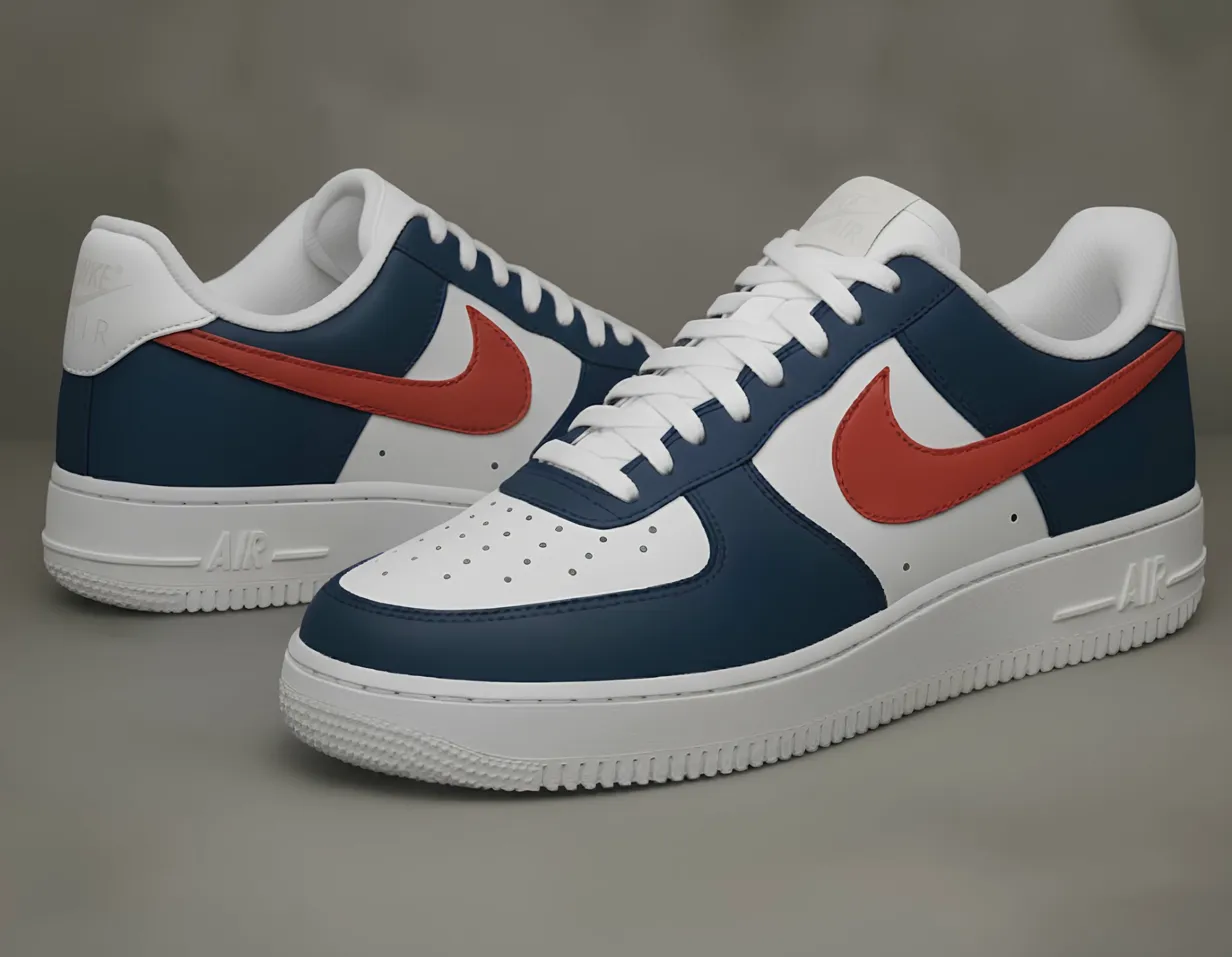 Custom colorful school spirit Air Force 1