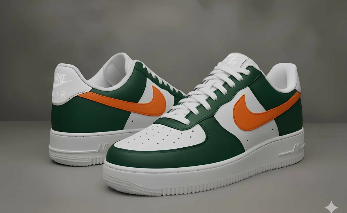 Custom Air Force 1 redblackclassiccolorblockhand-painted