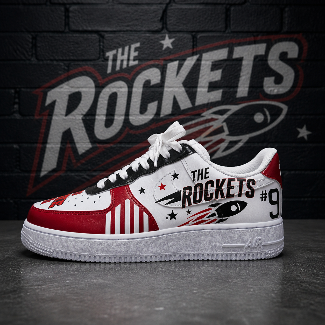 Custom Air Force 1 royalblackcolorblockhand-painted