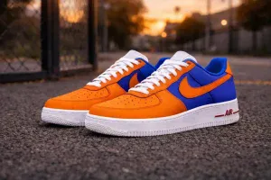 Custom Air Force 1 royalgoldcolorblockhand-painted