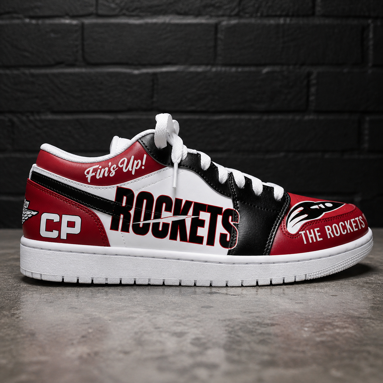 Custom Air Force 1 navyredcolorblockhand-painted