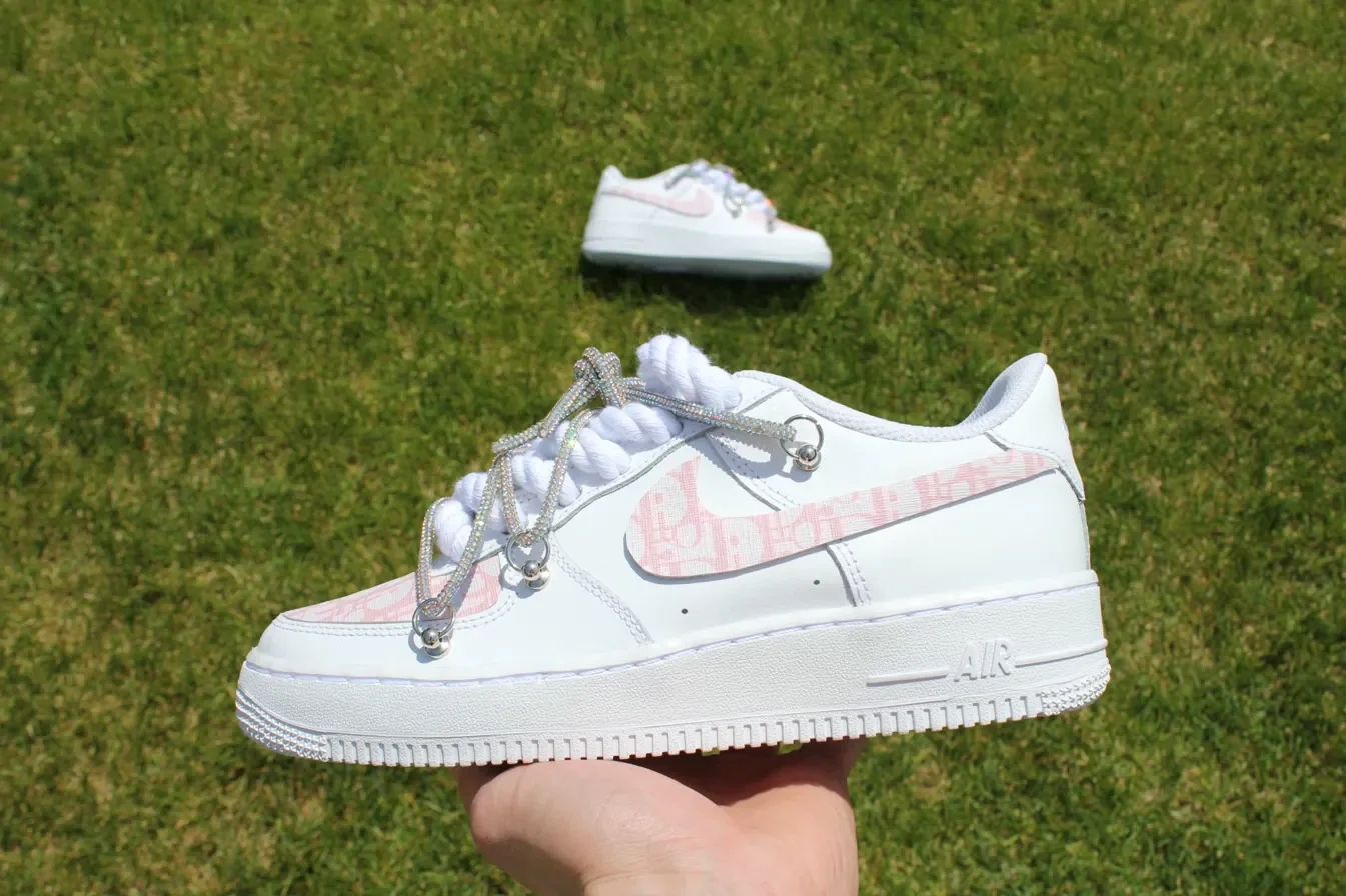 Custom Air Force 1 Low Black Gray Hand Painted Art Hand Painted Sneakers 001